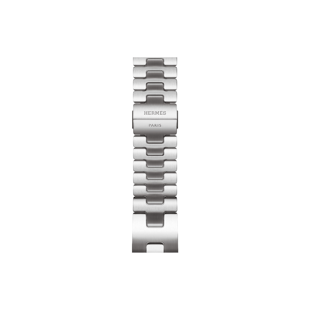 Apple Watch Hermès Series 10 GPS + Cellular, 42mm Silver Titanium Case with Satiné Grand H - Medium