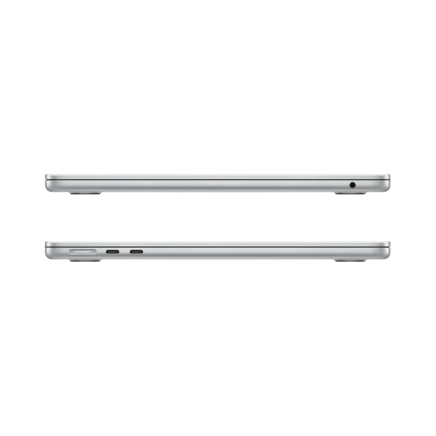MacBook Air 13.6-inch (2024) – M3 Chip, 8‑Core CPU & 10‑Core GPU, 24GB RAM, 512GB SSD – Model MC8N4 (Silver, English Keyboard) - alAsil