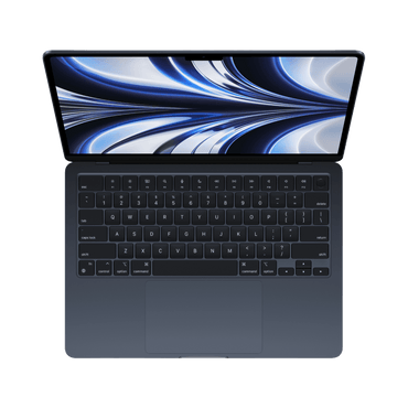 MacBook Air 13.6-inch (2024) – M3 Chip, 8‑Core CPU & 10‑Core GPU, 24GB RAM, 512GB SSD – Model MC8Q4 (Midnight, English Keyboard) - alAsil