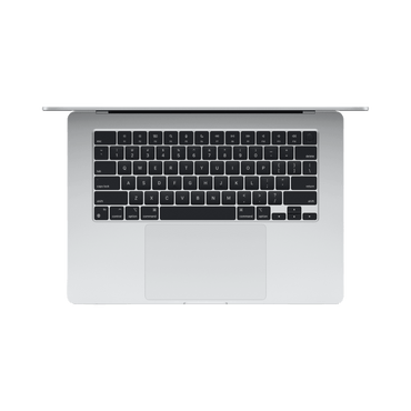 MacBook Air 15-inch (2024) – M3 Chip, 8‑Core CPU & 10‑Core GPU, 24GB RAM, 512GB SSD – Model MC9J4 (Silver, English Keyboard) - alAsil