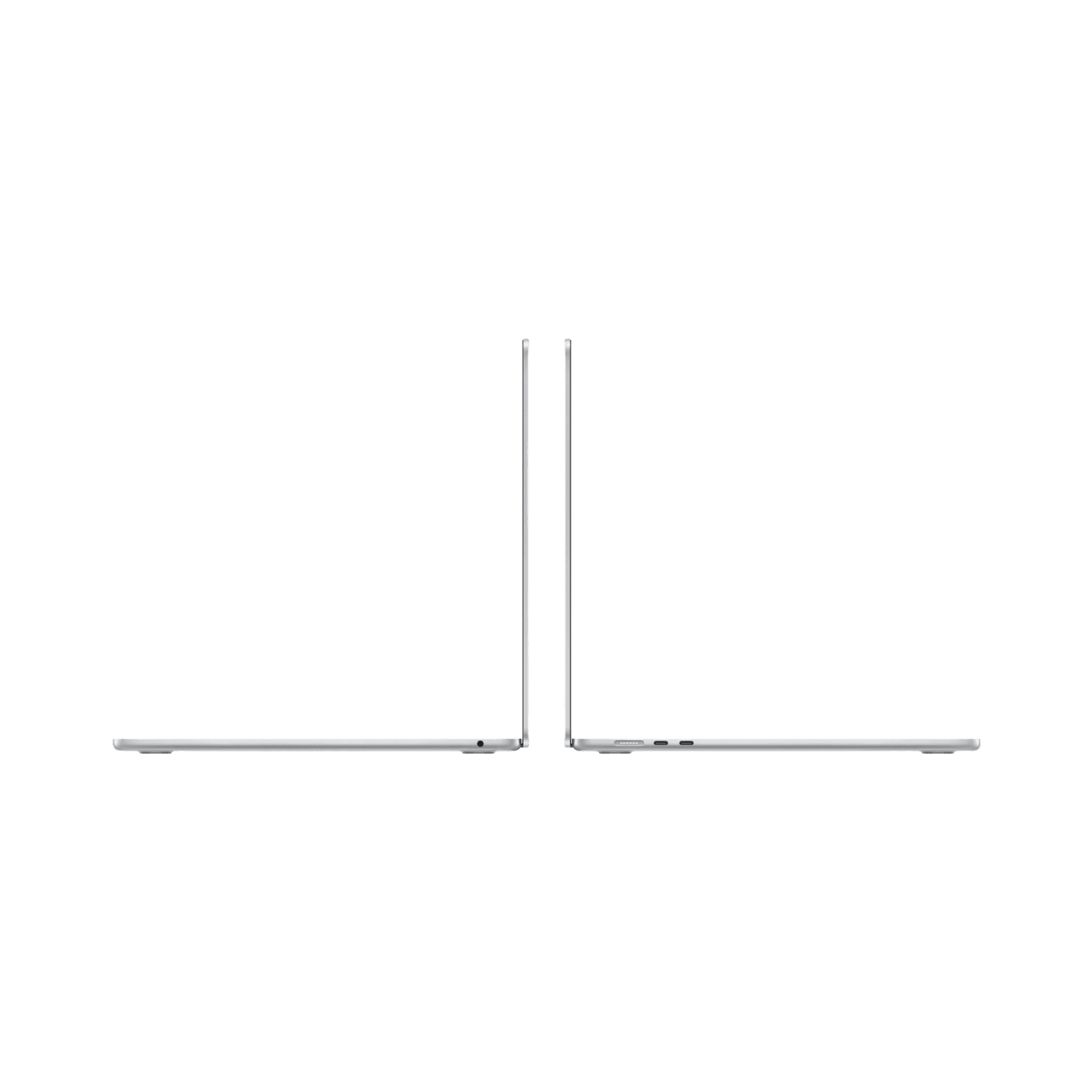 MacBook Air 15-inch (2024) – M3 Chip, 8‑Core CPU & 10‑Core GPU, 24GB RAM, 512GB SSD – Model MC9J4 (Silver, English Keyboard) - alAsil