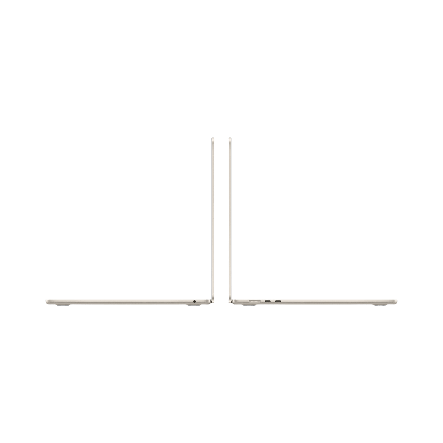 MacBook Air 15-inch (2024) – M3 Chip, 8‑Core CPU & 10‑Core GPU, 24GB RAM, 512GB SSD – Model MC9K4 (Starlight, English Keyboard) - alAsil