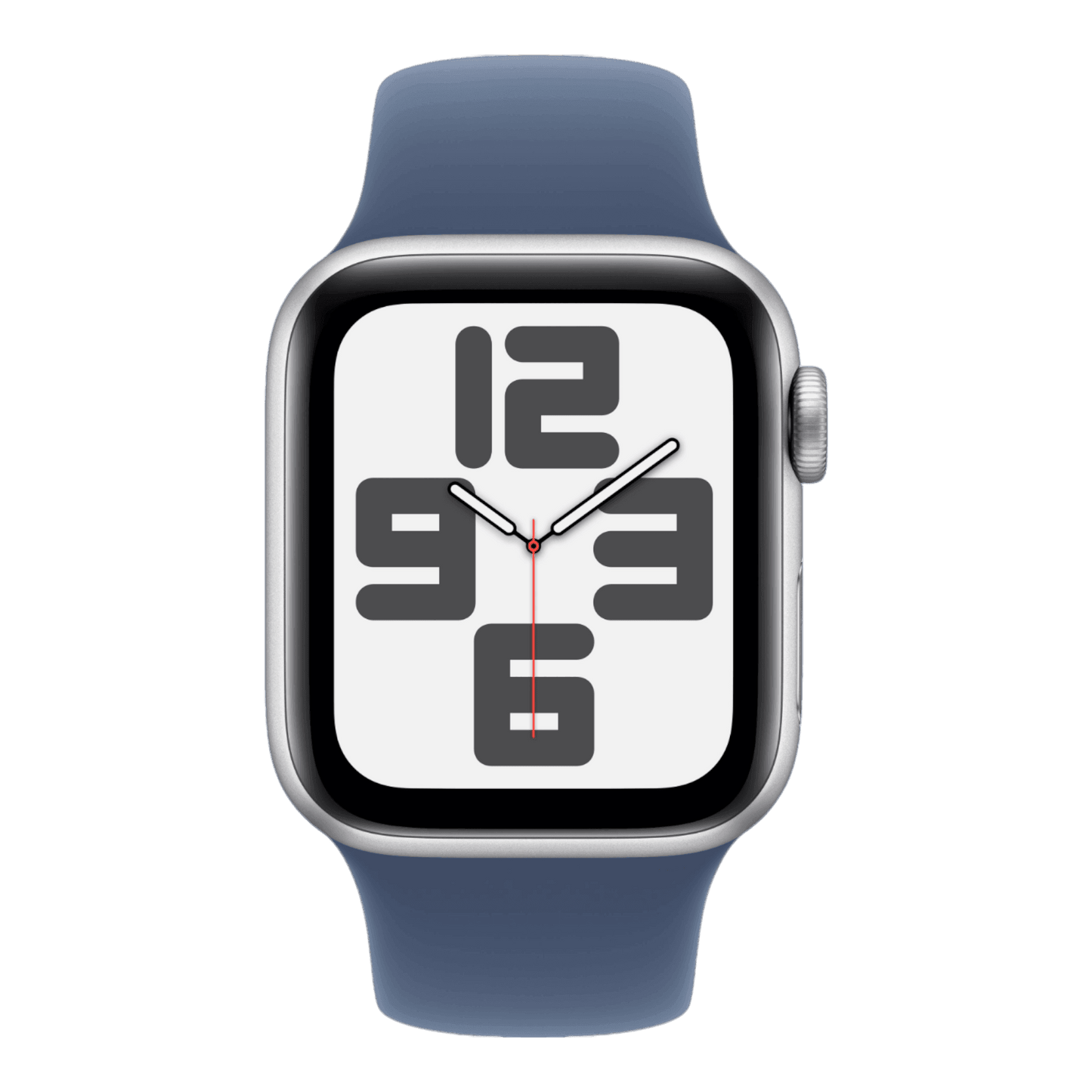 Apple Watch SE (2nd Gen) GPS 44mm Silver Aluminum Case with Storm DenimSport Band - S/M - alAsil