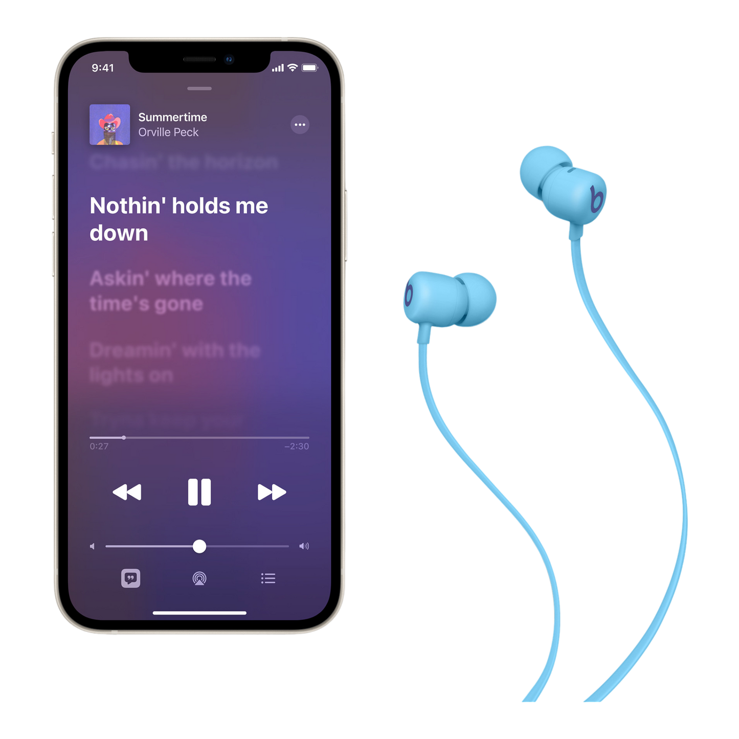 Beats Flex – All-Day Wireless Earphones - Flame Blue - alAsil