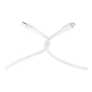 Powerology New Braided Type-C to Lightning Cable 1.2M PD 60W - White - alAsil