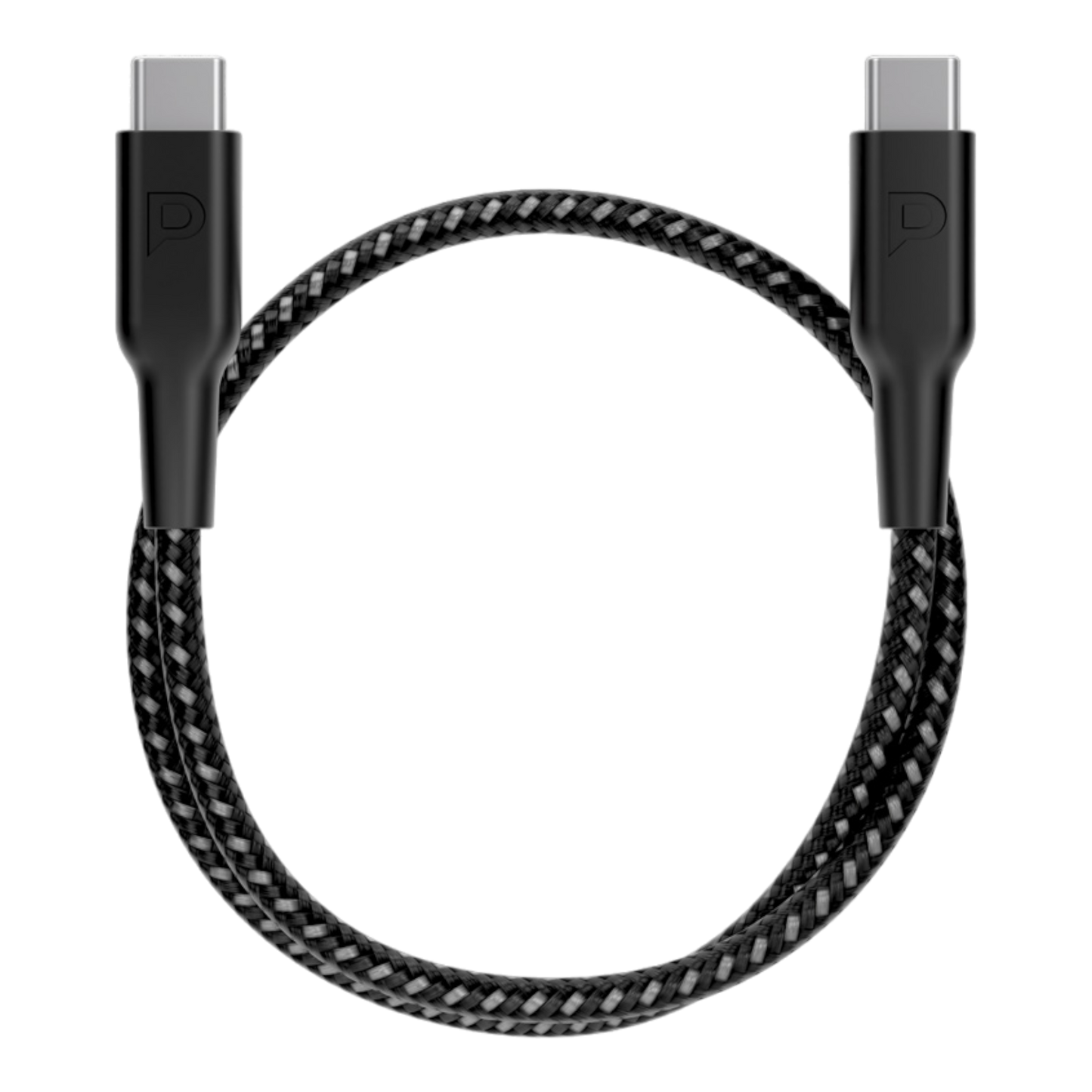 Powerology 60W C-C 30cm V2.0 cables for Iphone - Black - alAsil