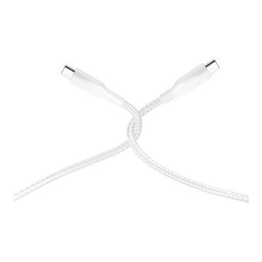 Powerology 60W C-C 30cm V2.0 cables for Iphone - White - alAsil