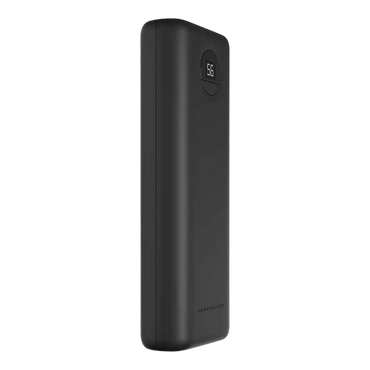 Powerology 20000mAh Compact Power Bank 30W PD & QC3.0 USB-A and USB-C Power Bank Black - alAsil