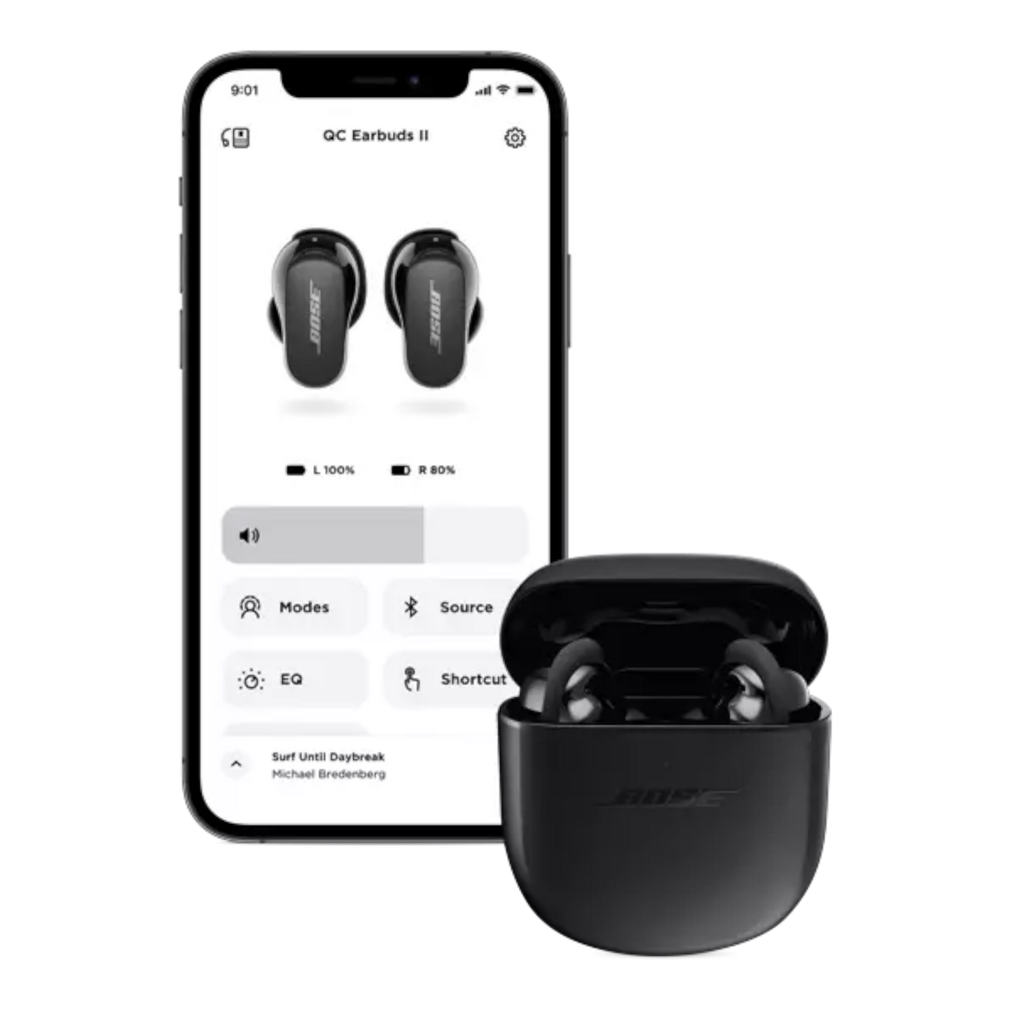 Bose QuietComfort Noise Cancelling Earbuds II Triple Black - alAsil