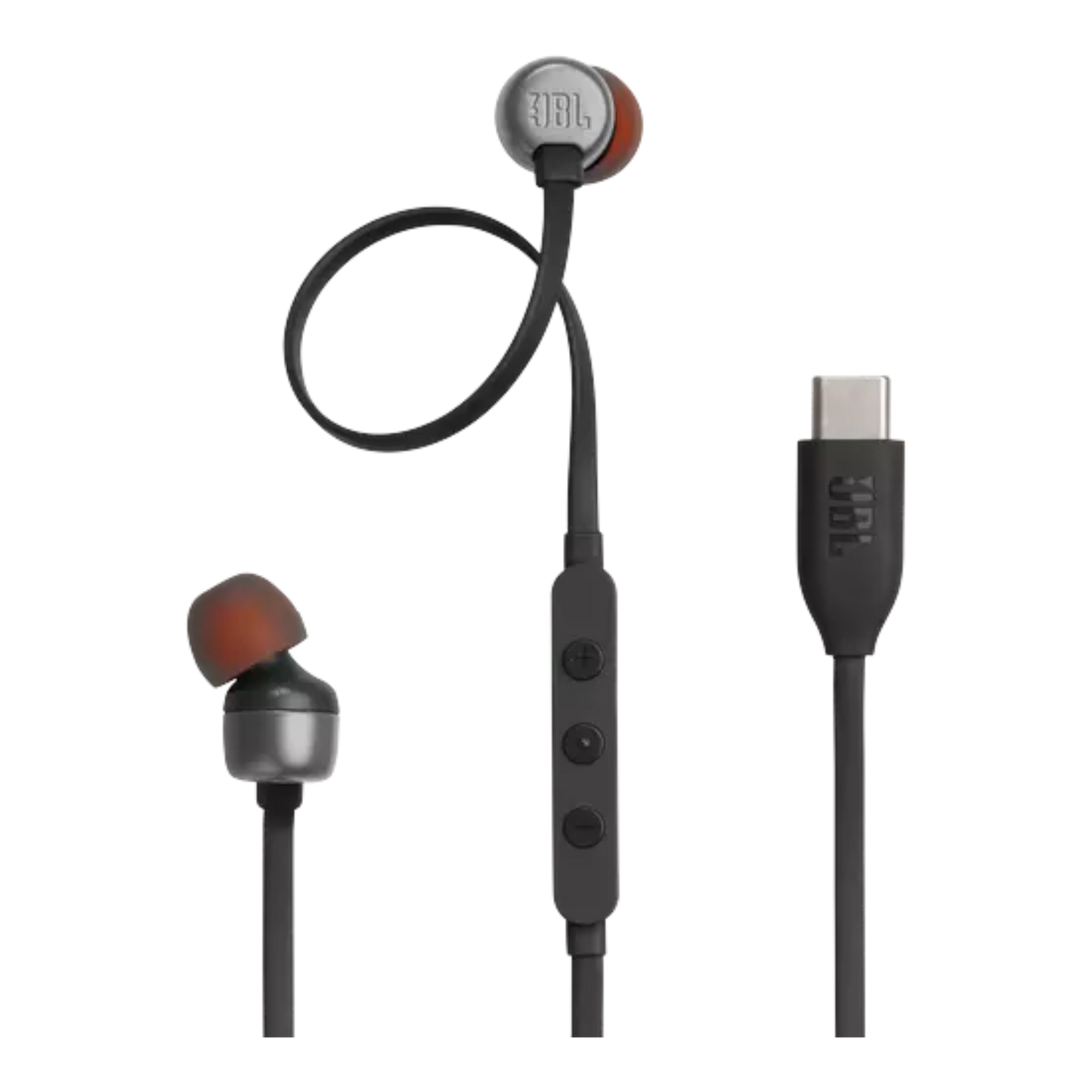 JBL Tune 310C USB Wired In-Ear Headphones Black - alAsil
