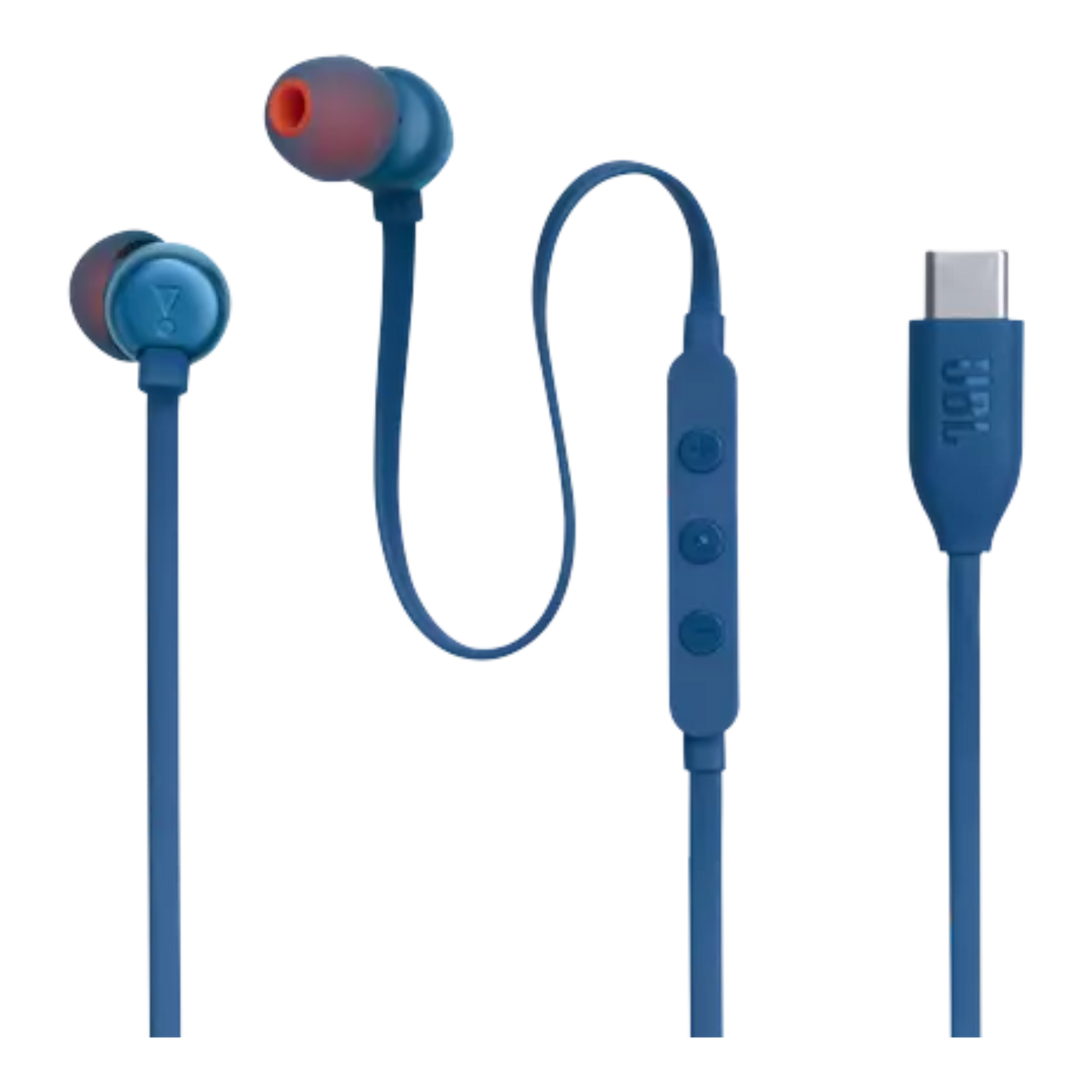 JBL Tune 310C USB Wired In-Ear Headphones Blue - alAsil