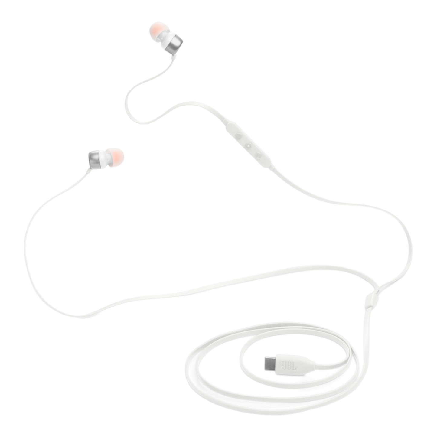 JBL Tune 310C USB Wired In-Ear Headphones White - alAsil