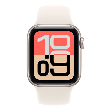 Apple Watch SE 3 GPS, 40mm Starlight Aluminum Case with Starlight Sport Band - M/L