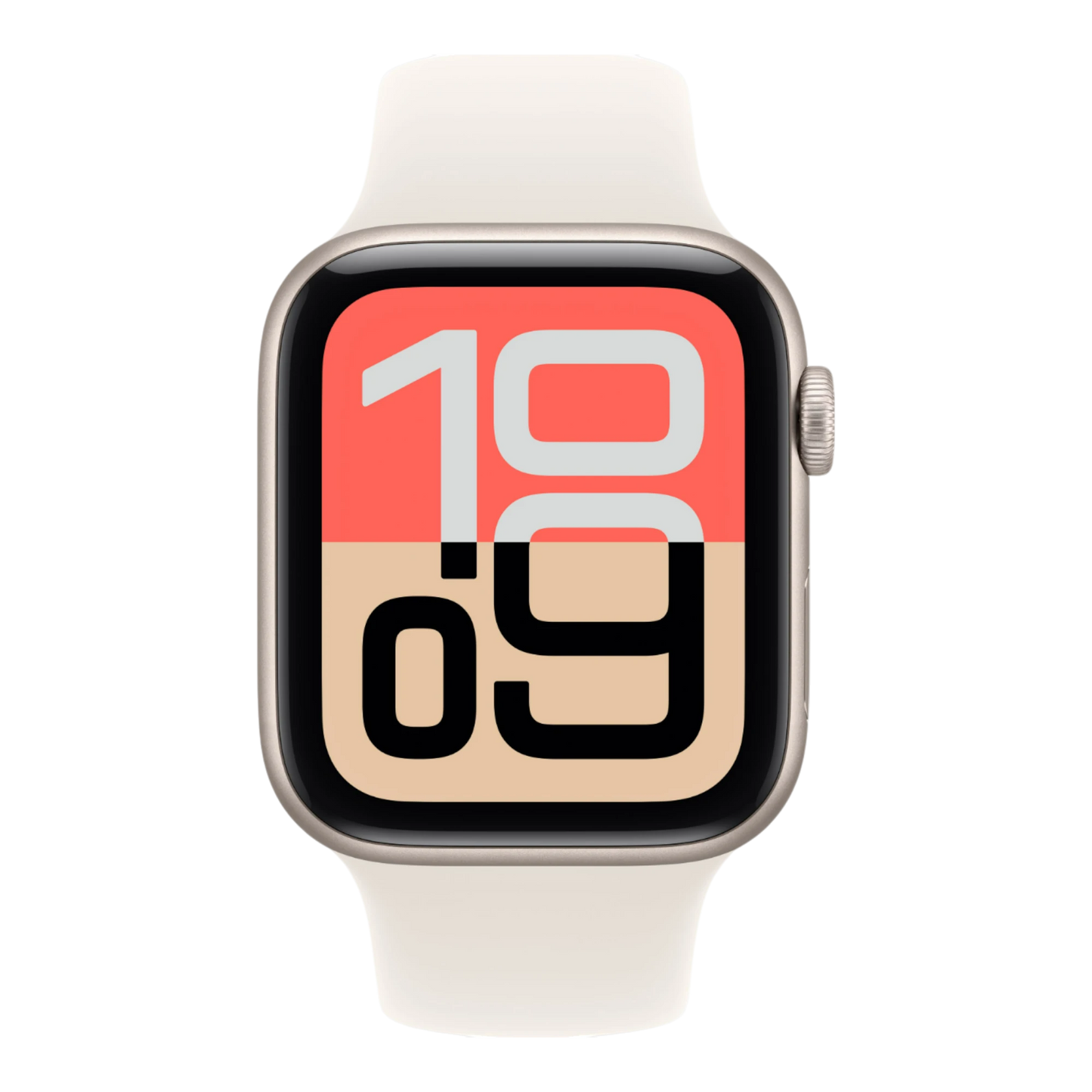 Apple Watch SE 3 GPS, 44mm Starlight Aluminum Case with Starlight Sport Band - M/L