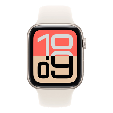 Apple Watch SE 3 GPS, 44mm Starlight Aluminum Case with Starlight Sport Band - M/L