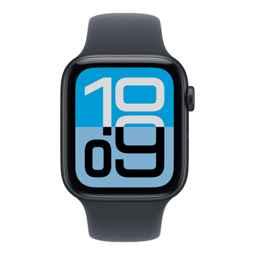 Apple Watch SE 3 GPS, 44mm Midnight Aluminum Case with Midnight Sport Band - S/M