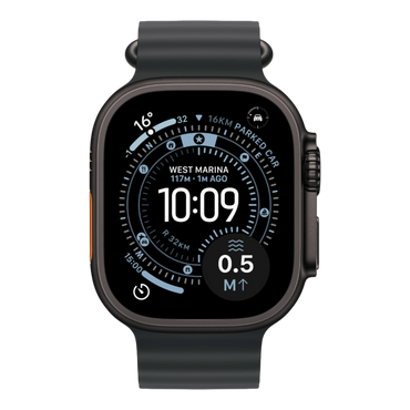 Apple Watch Ultra 3 GPS + Cellular, 49mm Black Titanium Case with Black Ocean Band