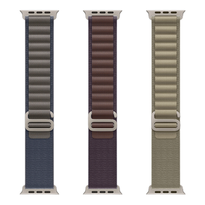 Apple Watch Ultra 2 GPS + Cellular, 49mm Titanium Case with Indigo Alpine Loop - Medium - alAsil