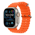 ساعة أبل ألترا 2 GPS + خلوية، هيكل من التيتانيوم 49 مم مع سوار أورانج أوشن