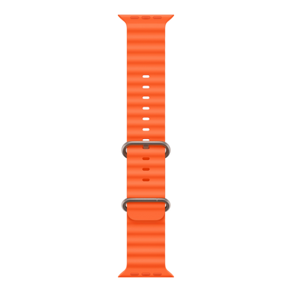 Apple Watch Ultra 2 GPS + Cellular, 49mm Titanium Case with Orange Ocean Band - alAsil