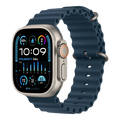 ساعة أبل ألترا 2 GPS + خلوية، هيكل من التيتانيوم 49 مم مع سوار أزرق أوشن