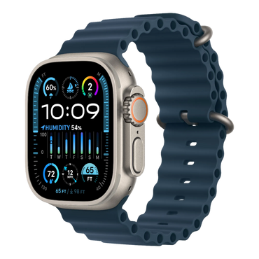 Apple Watch Ultra 2 GPS + Cellular, 49mm Titanium Case with Blue Ocean Band - alAsil Apple Watch Ultra 2 GPS + Cellular, 49mm Titanium Case with Blue Ocean Band 45676e-4.myshopify.com Apple Apple Watch Ultra 2 GPS + Cellular, 49mm Titanium Case with Blue Ocean Band 45676e-4.myshopify.com Apple
