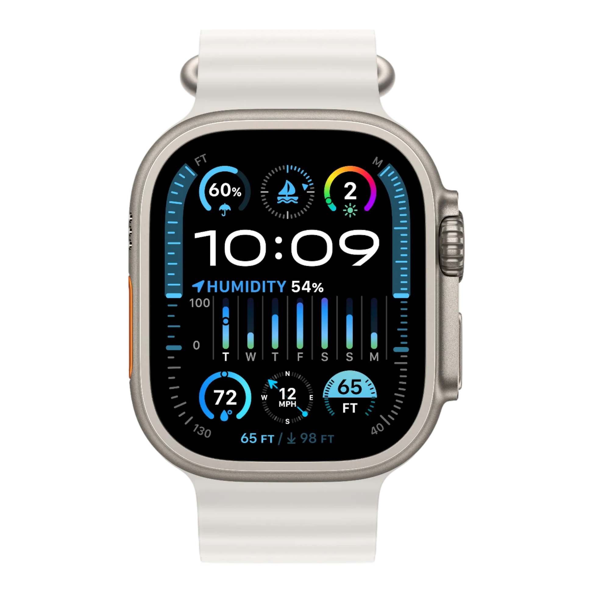 Apple Watch Ultra 2 GPS + Cellular, 49mm Titanium Case with White Ocean Band - alAsil Apple Watch Ultra 2 GPS + Cellular, 49mm Titanium Case with White Ocean Band 45676e-4.myshopify.com Apple Apple Watch Ultra 2 GPS + Cellular, 49mm Titanium Case with White Ocean Band 45676e-4.myshopify.com Apple