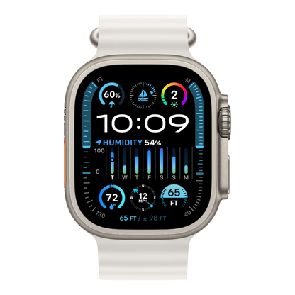Apple Watch Ultra 2 GPS + Cellular, 49mm Titanium Case with White Ocean Band - alAsil Apple Watch Ultra 2 GPS + Cellular, 49mm Titanium Case with White Ocean Band 45676e-4.myshopify.com Apple Apple Watch Ultra 2 GPS + Cellular, 49mm Titanium Case with White Ocean Band 45676e-4.myshopify.com Apple