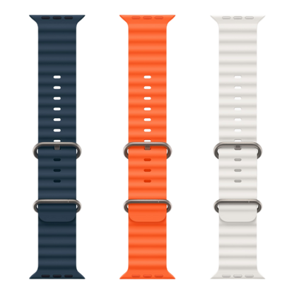 Apple Watch Ultra 2 GPS + Cellular, 49mm Titanium Case with White Ocean Band - alAsil