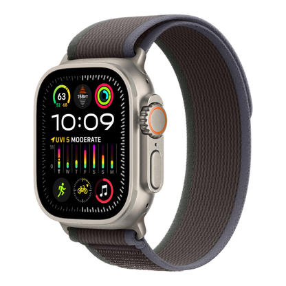 Apple Watch Ultra 2 GPS + Cellular, 49mm Titanium Case with Blue/Black Trail Loop - S/M - alAsil Apple Watch Ultra 2 GPS + Cellular, 49mm Titanium Case with Blue/Black Trail Loop - S/M 45676e-4.myshopify.com Apple Apple Watch Ultra 2 GPS + Cellular, 49mm Titanium Case with Blue/Black Trail Loop - S/M 45676e-4.myshopify.com Apple