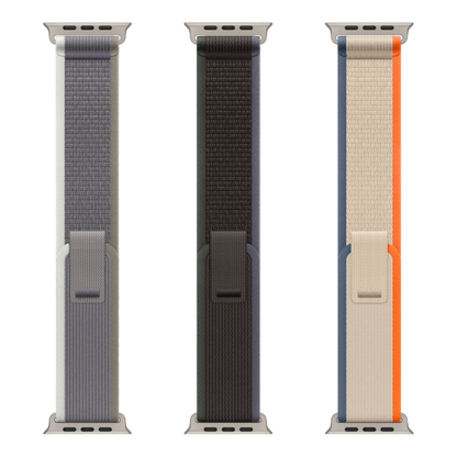 Apple Watch Ultra 2 GPS + Cellular, 49mm Titanium Case with Orange/Beige Trail Loop - S/M - alAsil