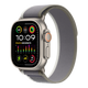 Apple Watch Ultra 2 GPS + Cellular, 49mm Titanium Case with Green/Gray Trail Loop - S/M