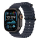 Apple Watch Ultra 2 GPS + Cellular, 49mm Black Titanium Case with Navy Ocean Band