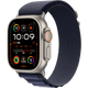 Apple Watch Ultra 2 GPS + Cellular, 49mm Natural Titanium Case with Navy Alpine Loop - Medium