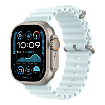 Apple Watch Ultra 2 GPS + Cellular, 49mm Natural Titanium Case with Ice Blue Ocean Band - alAsil Apple Watch Ultra 2 GPS + Cellular, 49mm Natural Titanium Case with Ice Blue Ocean Band 45676e-4.myshopify.com Apple Apple Watch Ultra 2 GPS + Cellular, 49mm Natural Titanium Case with Ice Blue Ocean Band 45676e-4.myshopify.com Apple