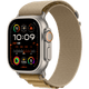 Apple Watch Ultra 2 GPS + Cellular, 49mm Natural Titanium Case with Tan Alpine Loop - Medium