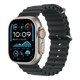 Apple Watch Ultra 2 GPS + Cellular, 49mm Natural Titanium Case with Black Ocean Band