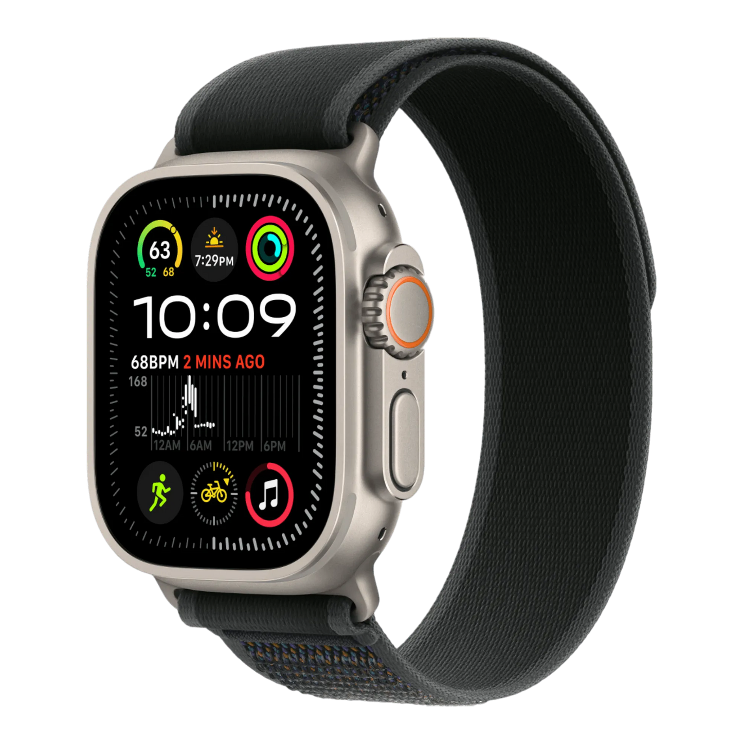 Apple Watch Ultra 2 GPS + Cellular, 49mm Natural Titanium Case with Black Trail Loop - M/L - alAsil Apple Watch Ultra 2 GPS + Cellular, 49mm Natural Titanium Case with Black Trail Loop - M/L 45676e-4.myshopify.com Apple Apple Watch Ultra 2 GPS + Cellular, 49mm Natural Titanium Case with Black Trail Loop - M/L 45676e-4.myshopify.com Apple