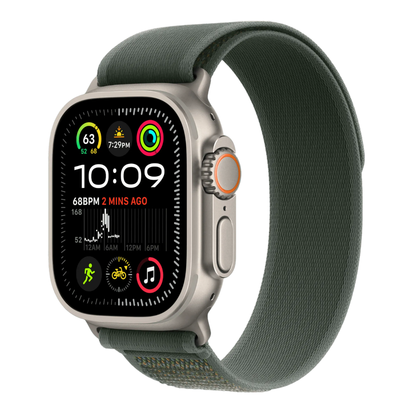 Apple Watch Ultra 2 GPS + Cellular, 49mm Natural Titanium Case with Green Trail Loop - M/L - alAsil Apple Watch Ultra 2 GPS + Cellular, 49mm Natural Titanium Case with Green Trail Loop - M/L 45676e-4.myshopify.com Apple Apple Watch Ultra 2 GPS + Cellular, 49mm Natural Titanium Case with Green Trail Loop - M/L 45676e-4.myshopify.com Apple