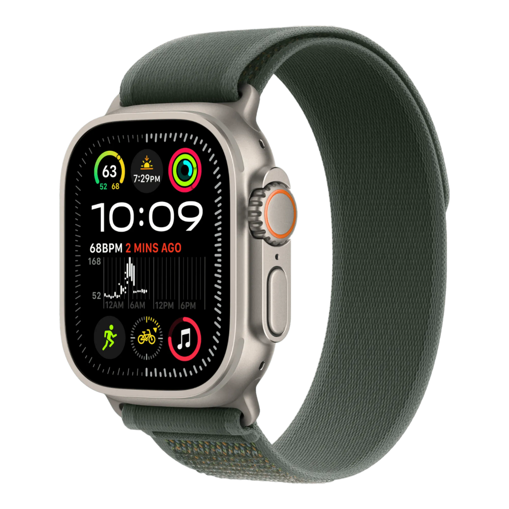 Apple Watch Ultra 2 GPS + Cellular, 49mm Natural Titanium Case with Green Trail Loop - M/L - alAsil Apple Watch Ultra 2 GPS + Cellular, 49mm Natural Titanium Case with Green Trail Loop - M/L 45676e-4.myshopify.com Apple Apple Watch Ultra 2 GPS + Cellular, 49mm Natural Titanium Case with Green Trail Loop - M/L 45676e-4.myshopify.com Apple