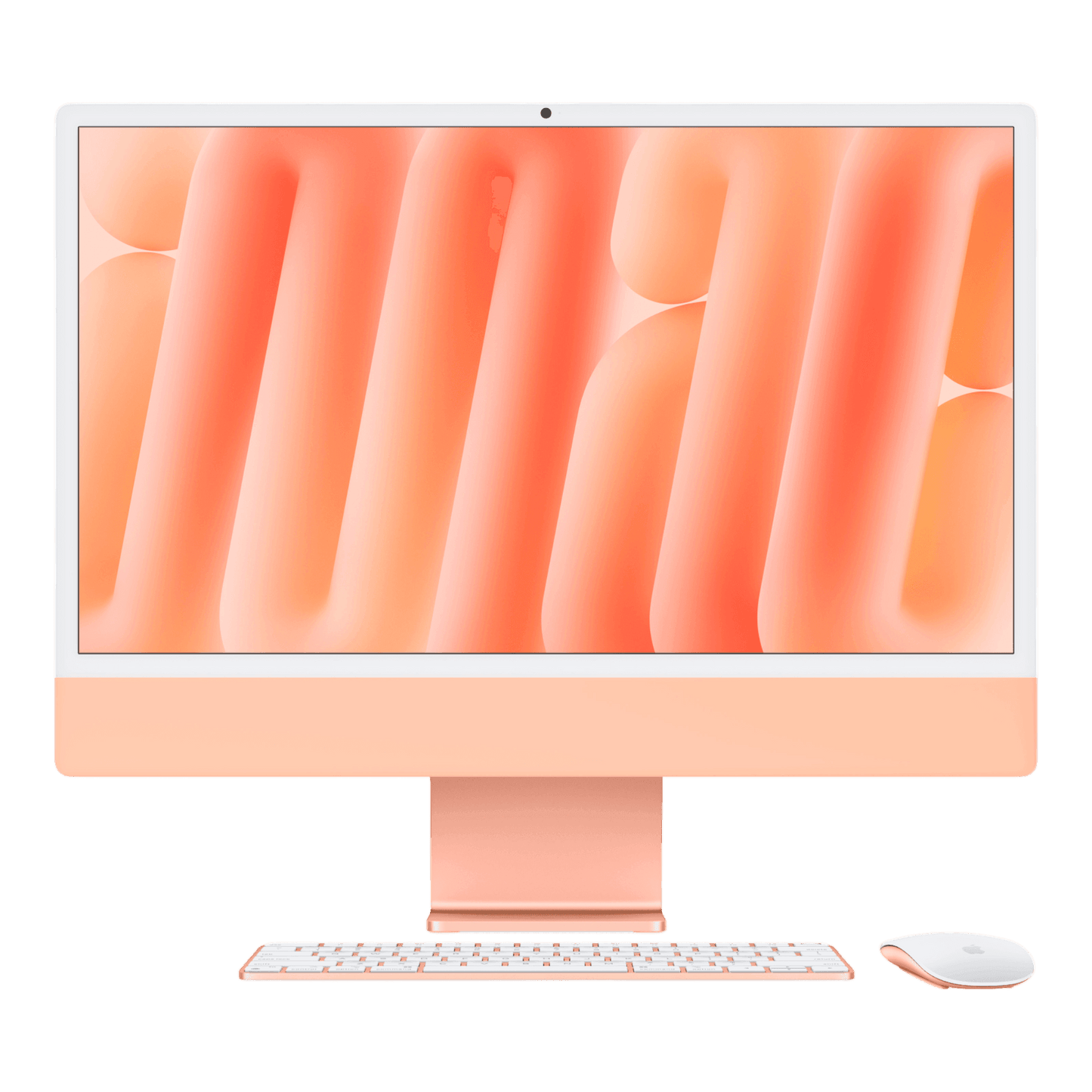 iMac (All In One) 24-inch (2024) Z1K8 - M4 chip 10-Core CPU 10-Core GPU 24GB Unified Memory 512GB SSD Storage Orange - alAsil