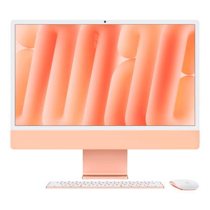 iMac (All In One) 24-inch (2024) Z1K8 - M4 chip 10-Core CPU 10-Core GPU 24GB Unified Memory 512GB SSD Storage Orange - alAsil
