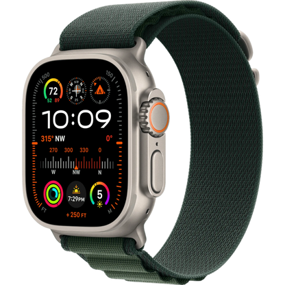 Apple Watch Ultra 2 GPS + Cellular, 49mm Natural Titanium Case with Dark Green Alpine Loop - Medium - alAsil Apple Watch Ultra 2 GPS + Cellular, 49mm Natural Titanium Case with Dark Green Alpine Loop - Medium 45676e-4.myshopify.com Apple Apple Watch Ultra 2 GPS + Cellular, 49mm Natural Titanium Case with Dark Green Alpine Loop - Medium 45676e-4.myshopify.com Apple