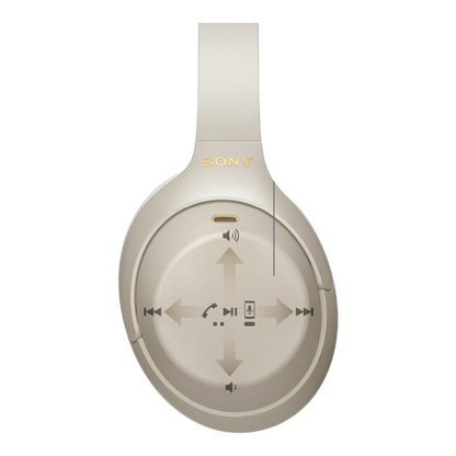 Sony WH-1000XM4 Wireless Noise Cancelling Headphone Platinum Silver - alAsil