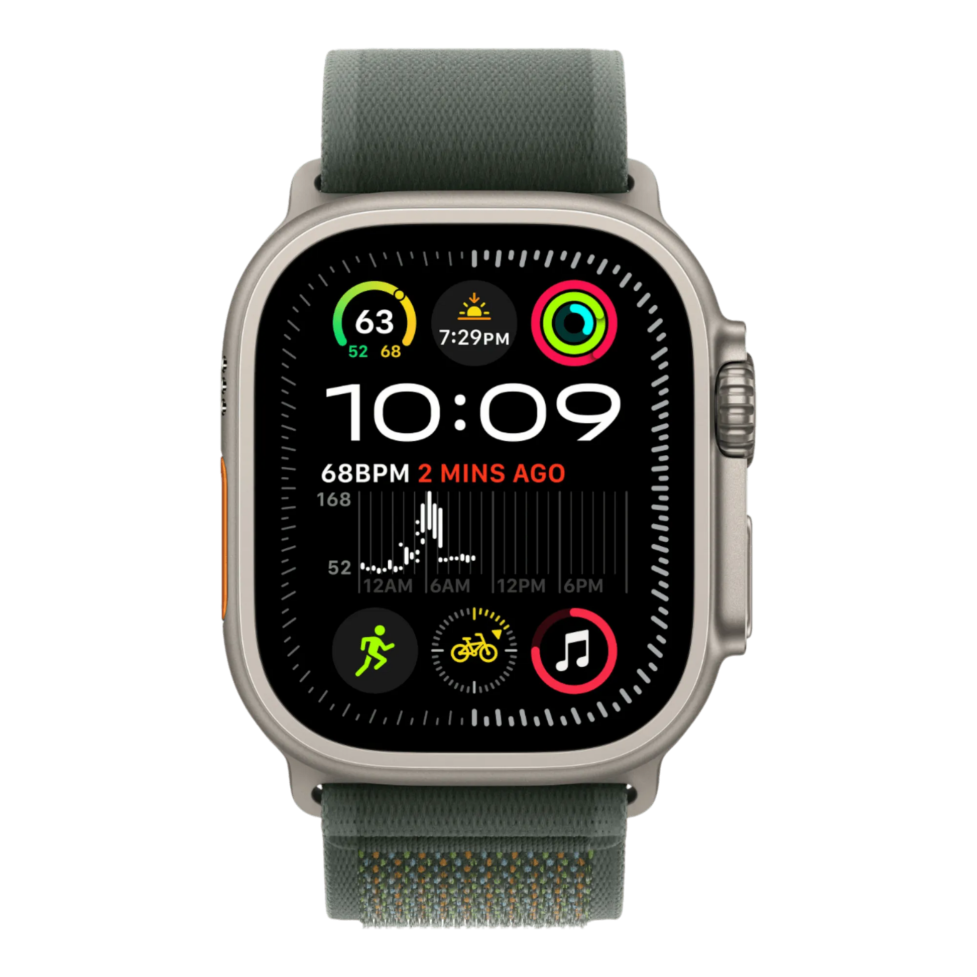 Apple Watch Ultra 2 GPS + Cellular, 49mm Natural Titanium Case with Green Trail Loop - M/L - alAsil Apple Watch Ultra 2 GPS + Cellular, 49mm Natural Titanium Case with Green Trail Loop - M/L 45676e-4.myshopify.com Apple Apple Watch Ultra 2 GPS + Cellular, 49mm Natural Titanium Case with Green Trail Loop - M/L 45676e-4.myshopify.com Apple