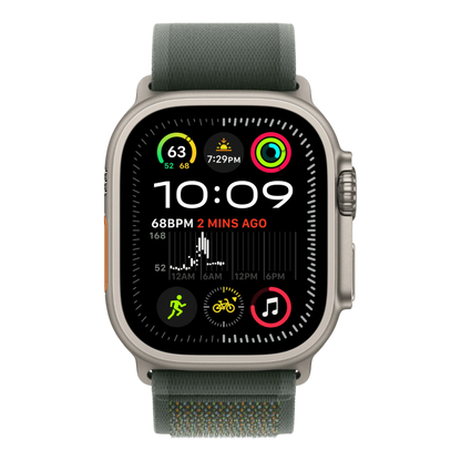 Apple Watch Ultra 2 GPS + Cellular, 49mm Natural Titanium Case with Green Trail Loop - M/L - alAsil Apple Watch Ultra 2 GPS + Cellular, 49mm Natural Titanium Case with Green Trail Loop - M/L 45676e-4.myshopify.com Apple Apple Watch Ultra 2 GPS + Cellular, 49mm Natural Titanium Case with Green Trail Loop - M/L 45676e-4.myshopify.com Apple