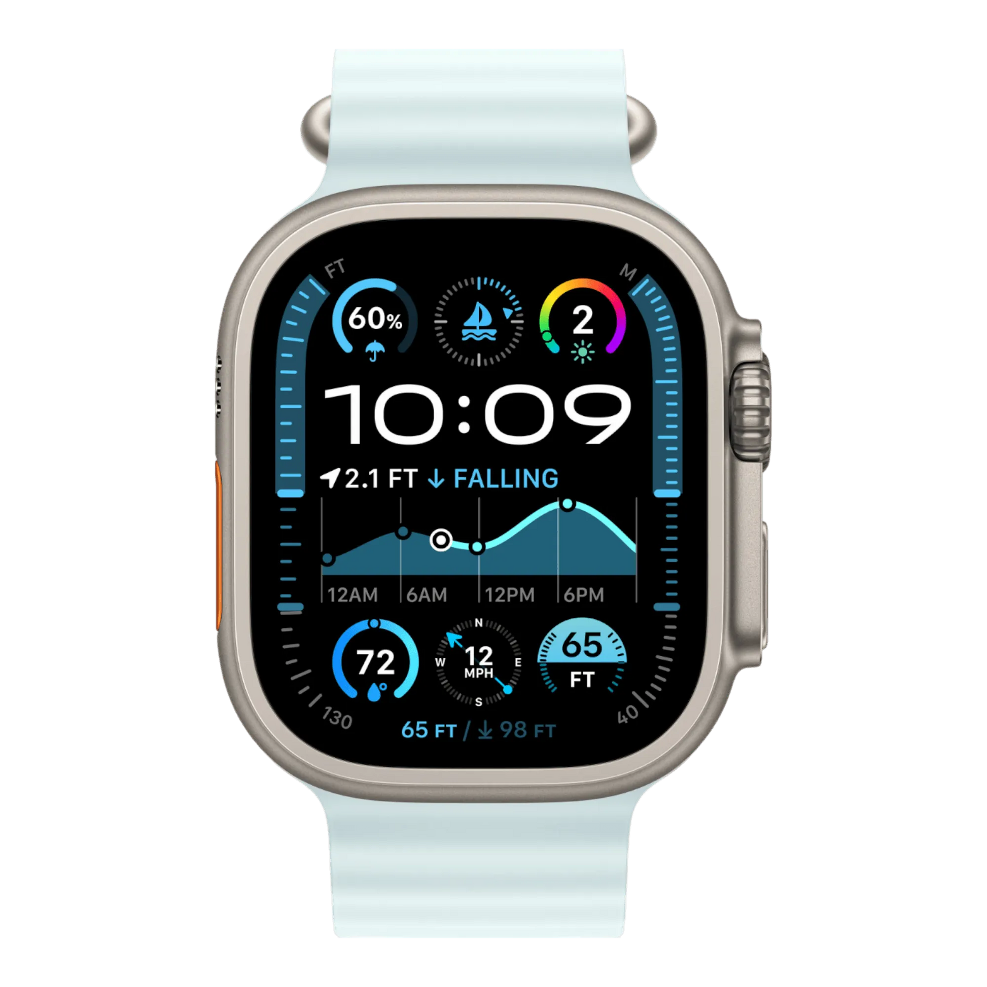 Apple Watch Ultra 2 GPS + Cellular, 49mm Natural Titanium Case with Ice Blue Ocean Band - alAsil Apple Watch Ultra 2 GPS + Cellular, 49mm Natural Titanium Case with Ice Blue Ocean Band 45676e-4.myshopify.com Apple Apple Watch Ultra 2 GPS + Cellular, 49mm Natural Titanium Case with Ice Blue Ocean Band 45676e-4.myshopify.com Apple