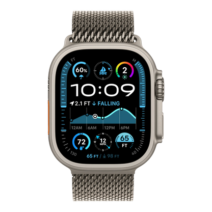 Apple Watch Ultra 2 GPS + Cellular, 49mm Natural Titanium Case with Natural Titanium Milanese Loop - Medium - alAsil Apple Watch Ultra 2 GPS + Cellular, 49mm Natural Titanium Case with Natural Titanium Milanese Loop - Medium 45676e-4.myshopify.com Apple Apple Watch Ultra 2 GPS + Cellular, 49mm Natural Titanium Case with Natural Titanium Milanese Loop - Medium 45676e-4.myshopify.com Apple
