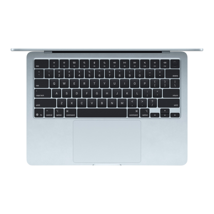 MacBook Air 13.6-inch (2025) – M4 Chip, 10‑Core CPU & 8‑Core GPU, 16GB RAM, 256GB SSD – Model MC6T4 (Sky Blue, English Keyboard)