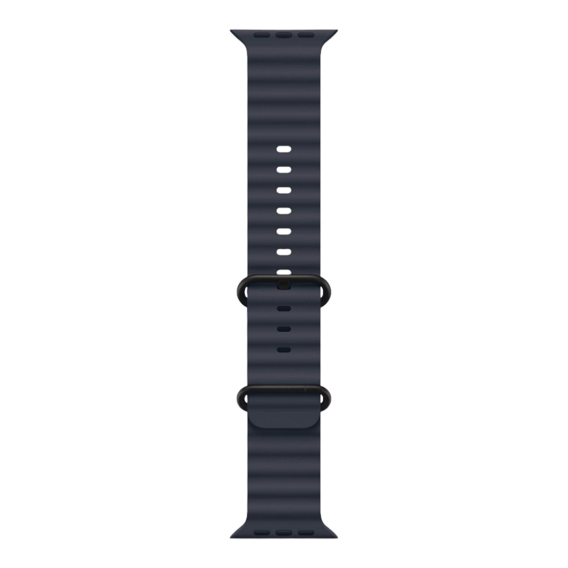 Apple Watch Ultra 2 GPS + Cellular, 49mm Black Titanium Case with Navy Ocean Band - alAsil